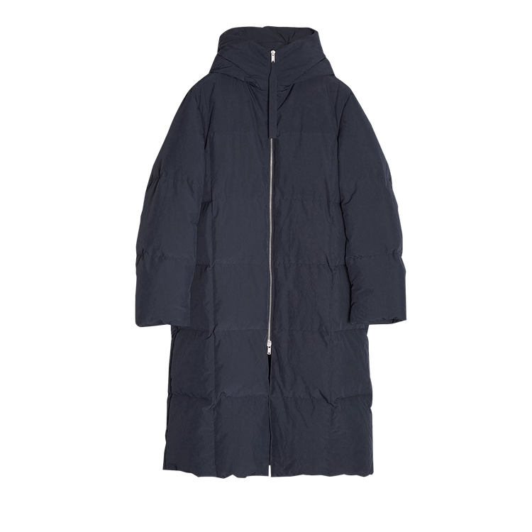 Buy Jil Sander Long Hooded Warm Fill Down Coat 