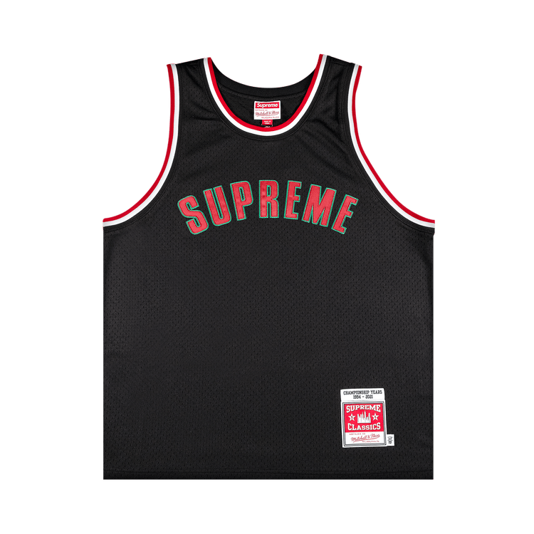 Buy Supreme x Mitchell And Ness Basketball Jersey 'Black Buy Supreme x Mitchell And Ness Basketball Jersey 'Black