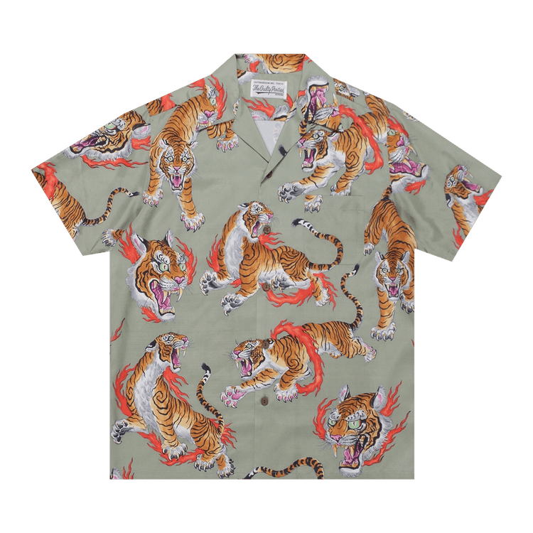 Buy Wacko Maria Tim Lehi Short-Sleeve Haiwaiian Shirt 'Grey