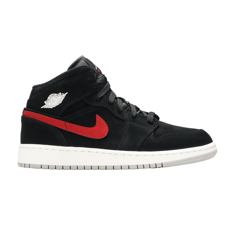 Air jordan 1 retro mid black university red new arrivals