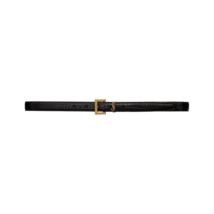 SAINT LAURENT - Cassandre thin belt | Leam Roma - Luxury