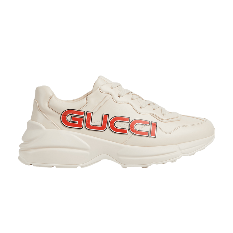 Buy Gucci Rhython Leather Sneaker 'Ivory Demetra' - 798919 Buy Gucci Rhython Leather Sneaker 'Ivory Demetra' - 798919