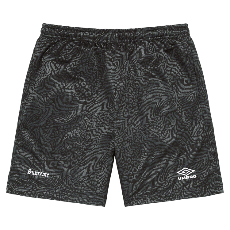 Buy Supreme x Umbro Jacquard Animal Print Soccer Short 'Black