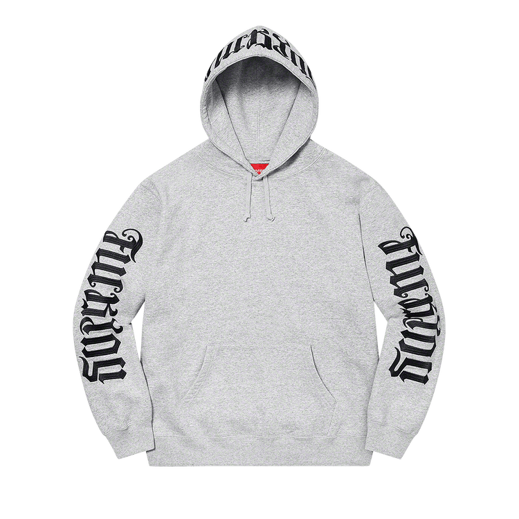 Buy Supreme Ambigram Hooded Sweatshirt 'Heather Grey' - SS22SW44