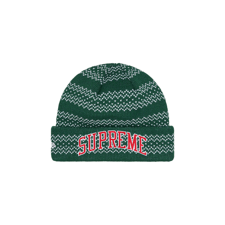 Buy Supreme x New Era Split Beanie 'Green' - FW22BN30 GREEN | GOAT UK