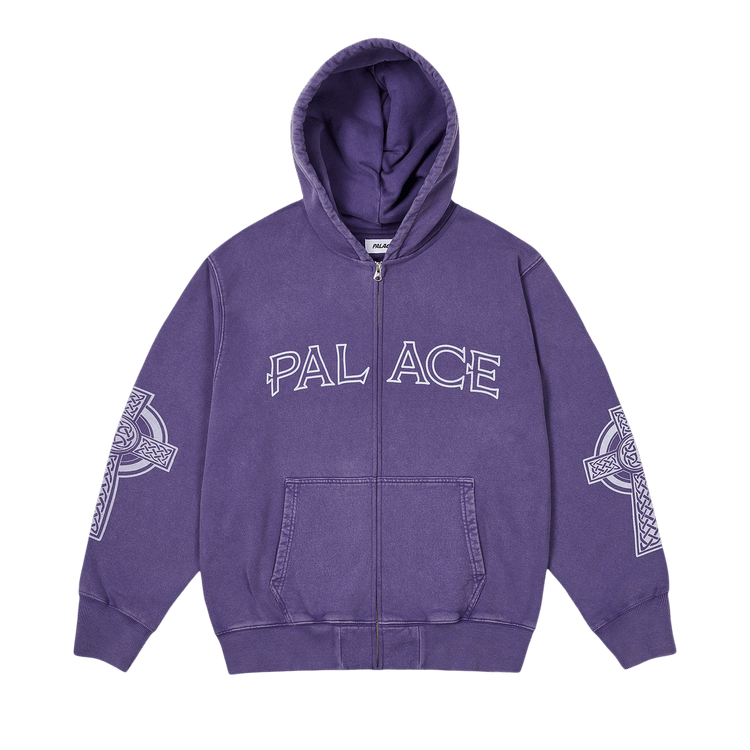 Buy Palace Celtic Zip Hood 'Purp' - P27CS052 | GOAT