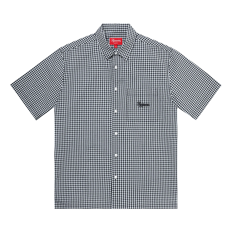 Buy Supreme Gingham Short-Sleeve Shirt 'Black' - SS21S30 BLACK | GOAT