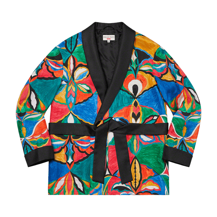 Buy Supreme x Emilio Pucci Silk Smoking Jacket 'Multicolor