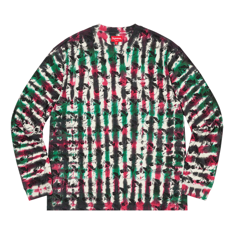 Buy Supreme Dyed Bear Long-Sleeve Tee 'Black' - SS21KN48