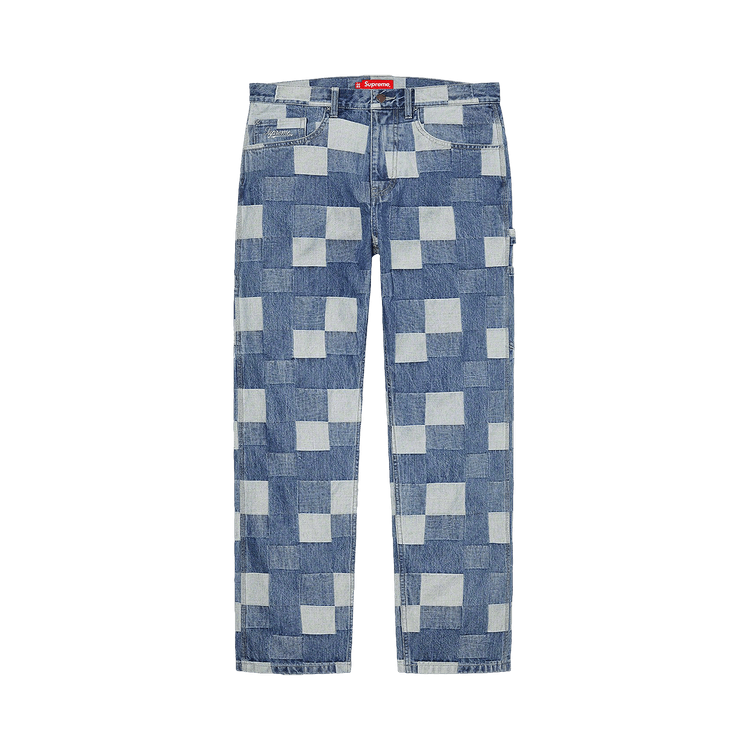 Buy Supreme Patched Denim Painter Pant 'Blue' - SS21P21 BLUE | GOAT UK