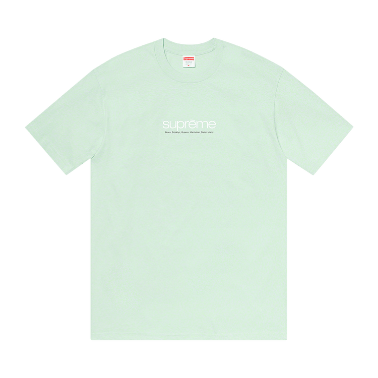 2025新作モデル Tee Boroughs Five Supreme Buy 'Pale PALE SS21T11 - Aqua' Tシャツ/カットソー(半袖/袖なし)