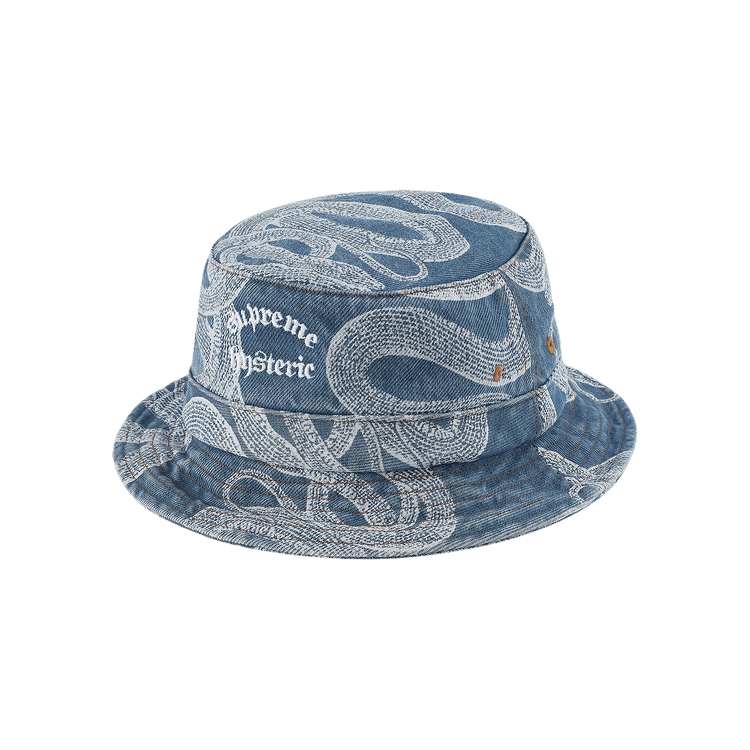 Buy Supreme x Hysteric Glamour Snake Denim Crusher 'Blue