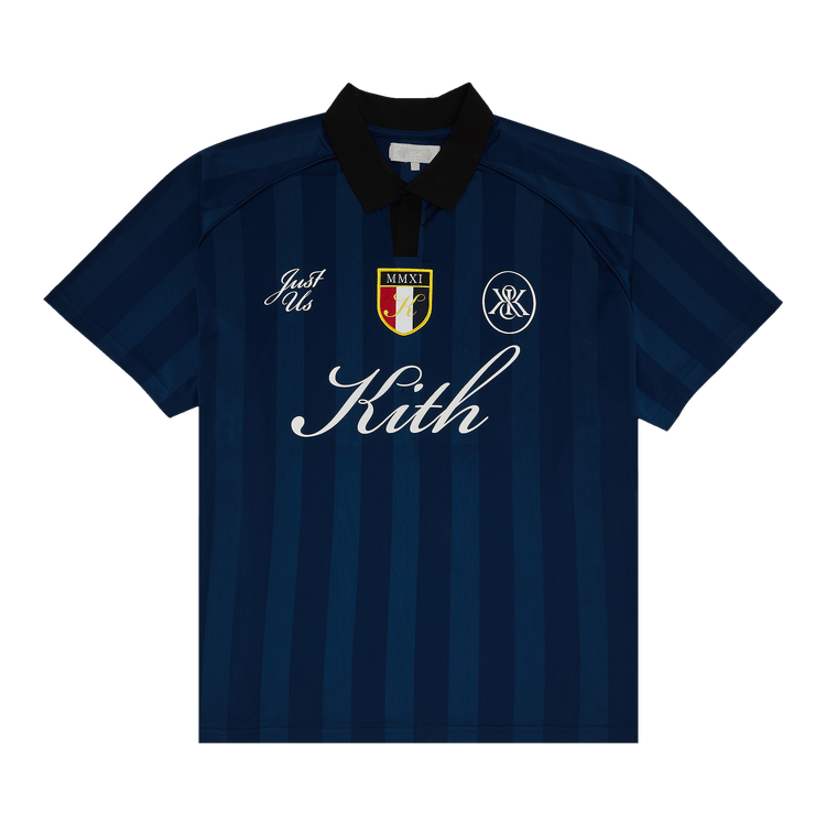 Size xxl Kith Shadow Stripe Marcel Soccer Jersey 'Gulf'