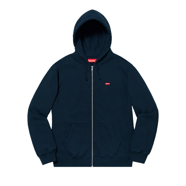 Buy Supreme Small Box Zip Up Sweatshirt 'Navy' - SS19SW70 NAVY | GOAT