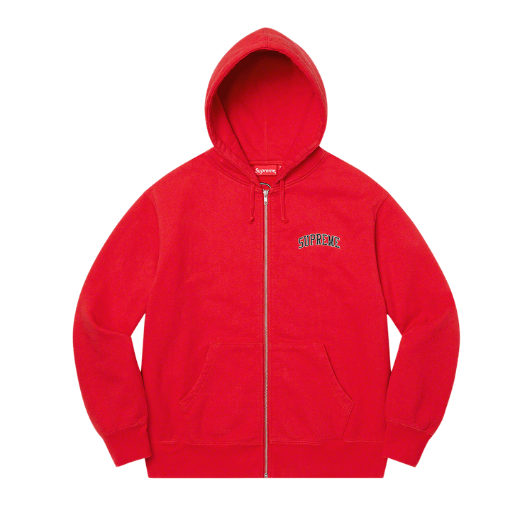 Buy Supreme Doughboy Zip Up Hooded Sweatshirt 'Red