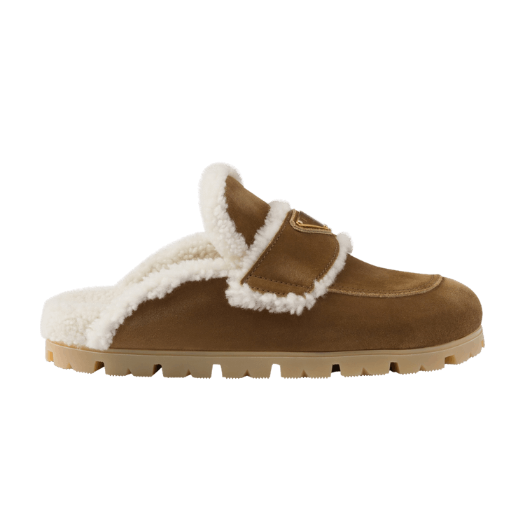 Buy Prada Wmns Shearling Slipper 'Cinnamon' - 1S711M X0O