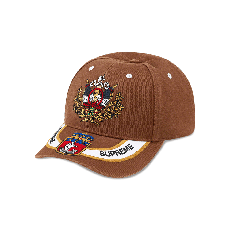 帽子 Supreme 22ss Crest 6-Panel cap Supreme Crest 6-Panel (SS22) - $54