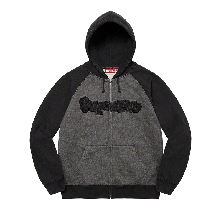 Buy Supreme Gonz Appliqué Zip Up Hooded Sweatshirt 'Black