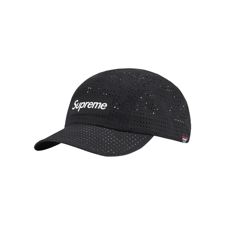 Buy Supreme Preforated Camp Cap 'Black' - SS22H66 BLACK | GOAT
