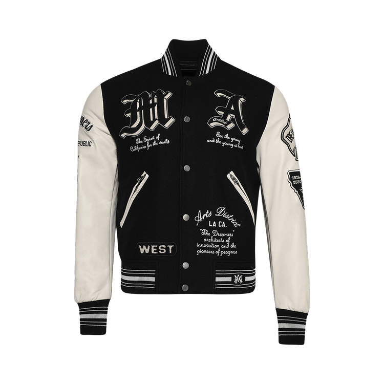 Buy Amiri Dream Team Varsity Jacket 'Black' - AMOUVY1008 001 BLAC