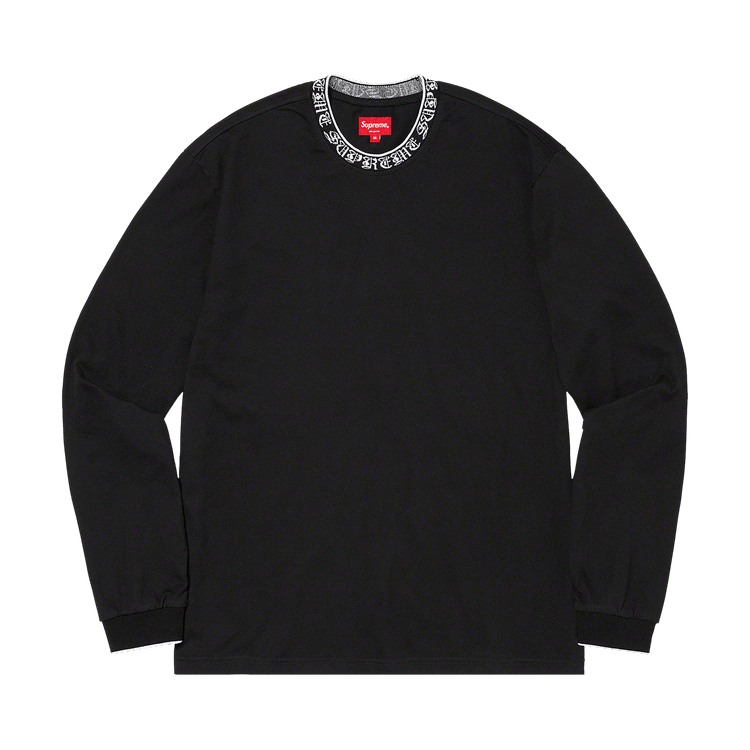 【Supreme】Old English Long Sleeve Top★Black★24FW★ Buy Supreme Old English Long-Sleeve Top 'Black' - FW24KN32