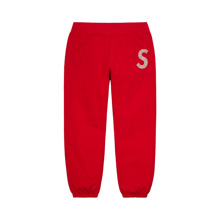 Buy Supreme x Swarovski S Logo Sweatpant 'Red' - SS21P61 RED | GOAT