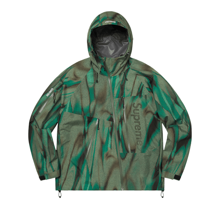Supreme GORE-TEX Shell Jacket オリーブ　Lサイズ SUPREME FW'21 Gore-Tex Tech Shell Jacket Olive Plaid Men's size