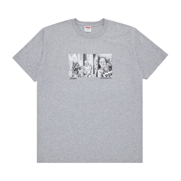Buy Supreme Mister Cartoon Pow Tee 'Heather Grey' - FW24T36