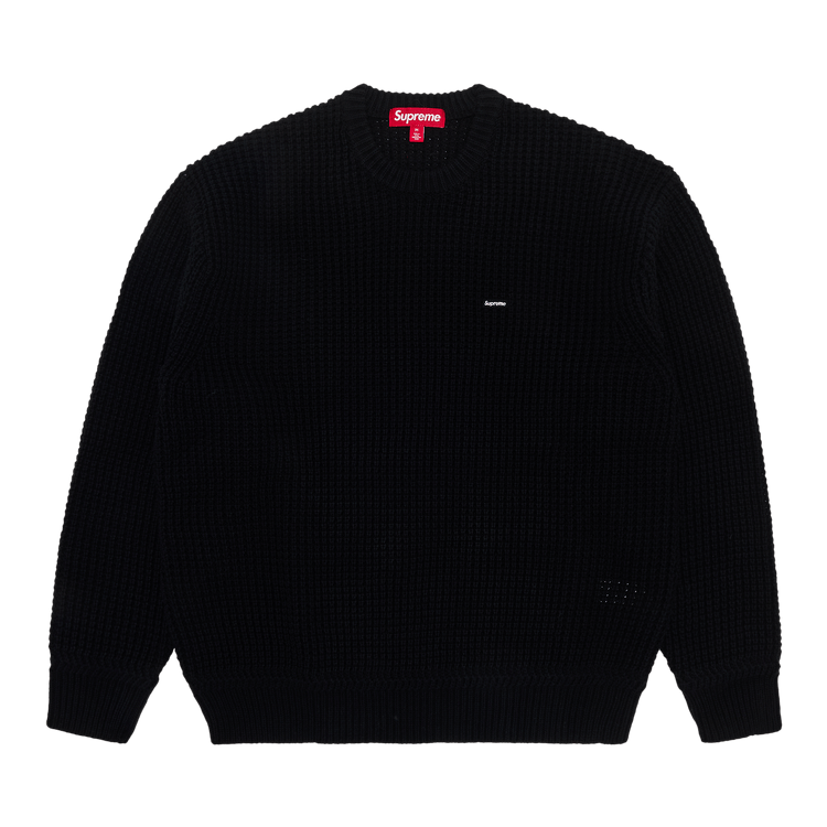Supreme Waffle Small Box Sweater ブラック 