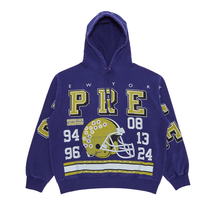 Supreme Champions Studded Hooded Sweatshirt Dark Royal Culture Circle