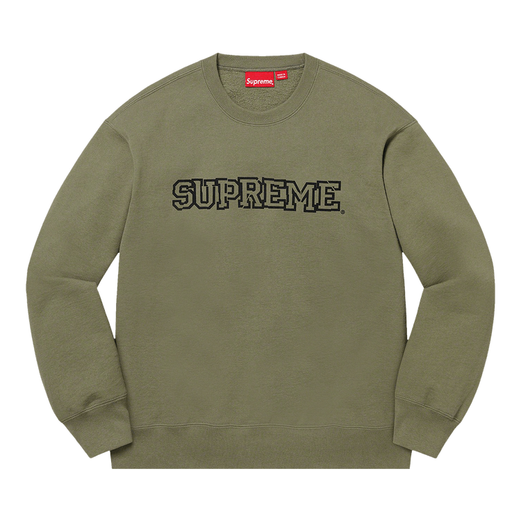 トップス Supreme Small Box Logo Crewneck Olive Supreme Small Box Crewneck (FW23) - $138