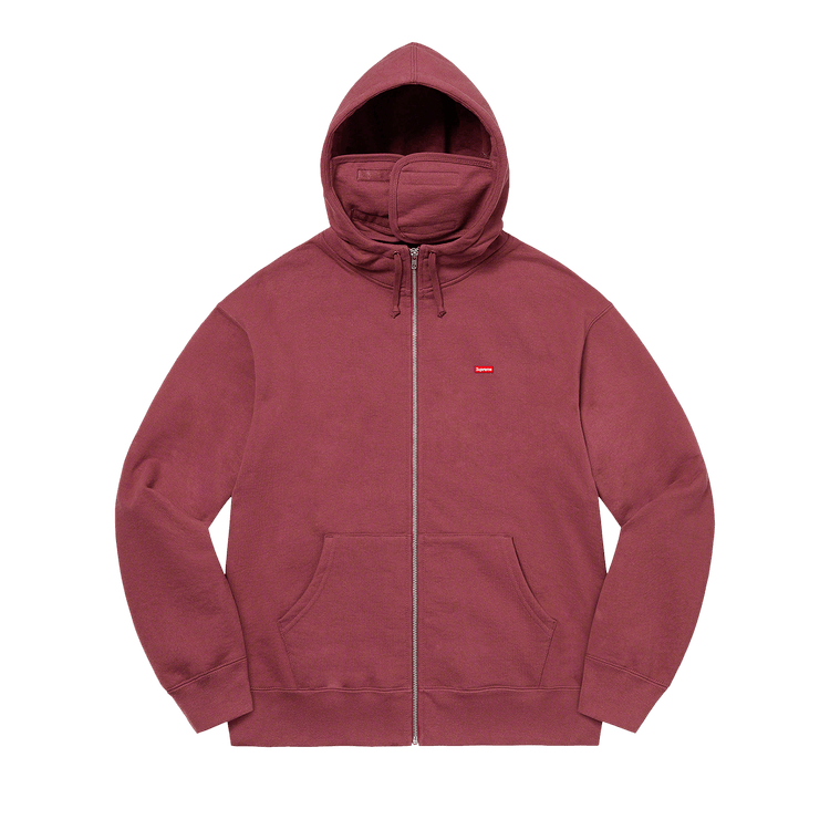 Buy Supreme Small Box Facemask Zip Up Hooded Sweatshirt 'Plum