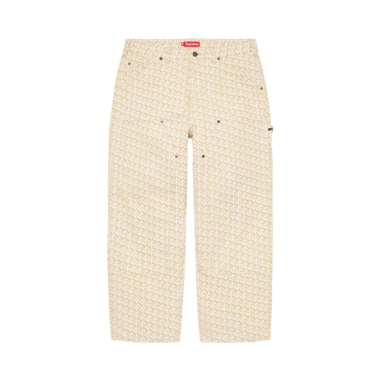 Buy Supreme Monogram Double Knee Denim Painter Pant 'Tan