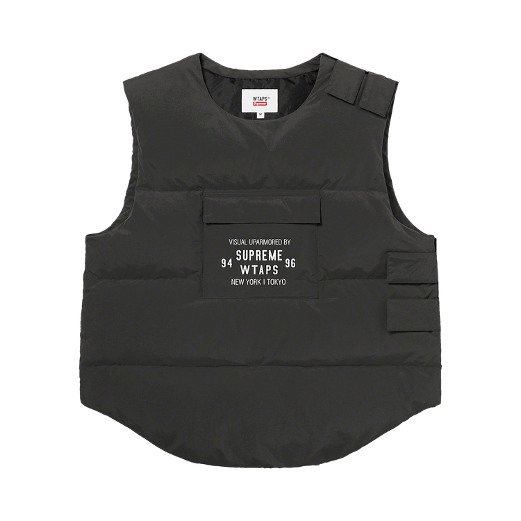 Buy Supreme x WTAPS Tactical Down Vest 'Black' - FW21J111 BLACK | GOAT