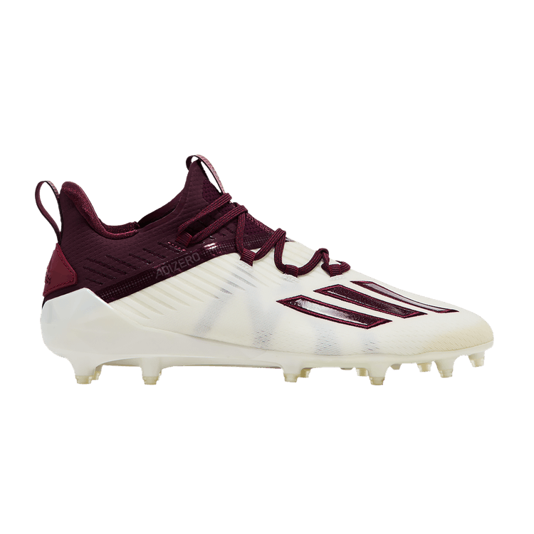 White and maroon football cleats sale
