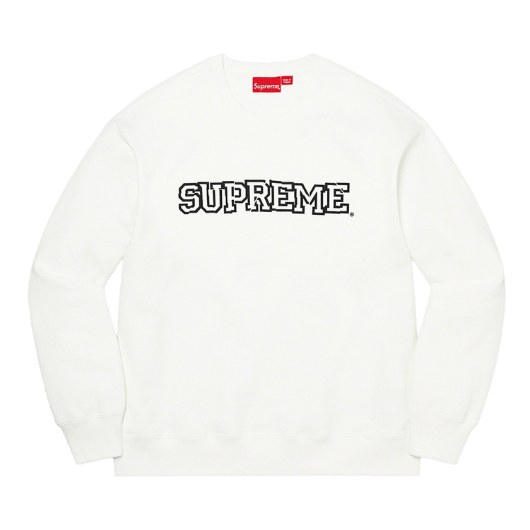 Buy Supreme Shattered Logo Crewneck 'White' - FW21SW44 WHITE
