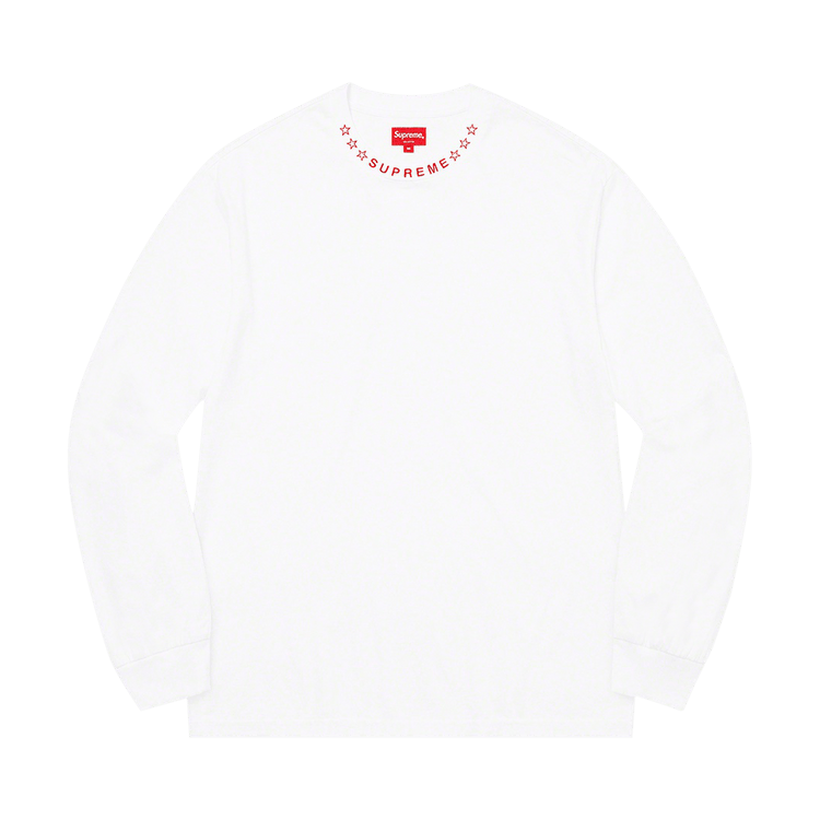 Buy Supreme Stars Collar Long-Sleeve Top 'White' - FW21KN81 WHITE