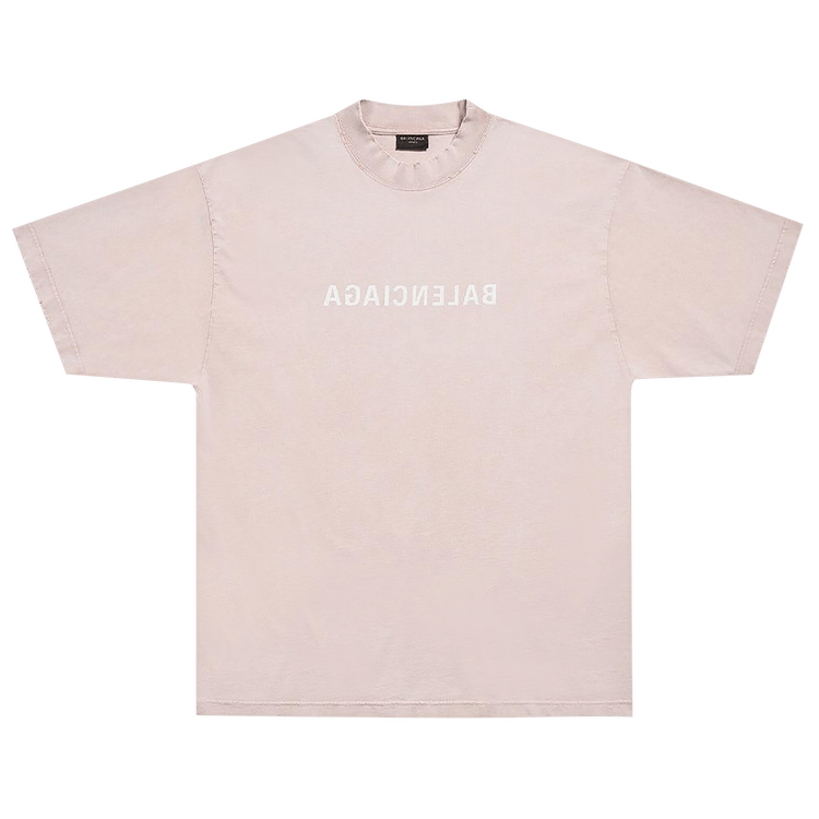 Buy Balenciaga Medium Fit T-Shirt 'Light Pink/White