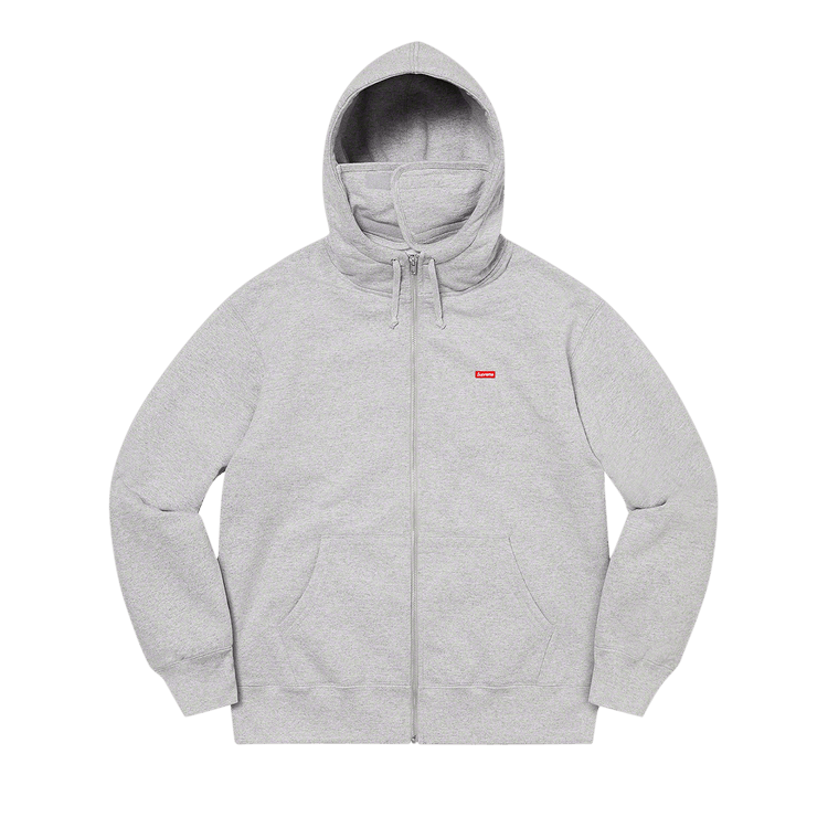 Supreme small box zip up sweat grey discount