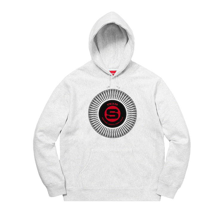 Buy Supreme Chenille Appliqué Hooded Sweatshirt 'Natural