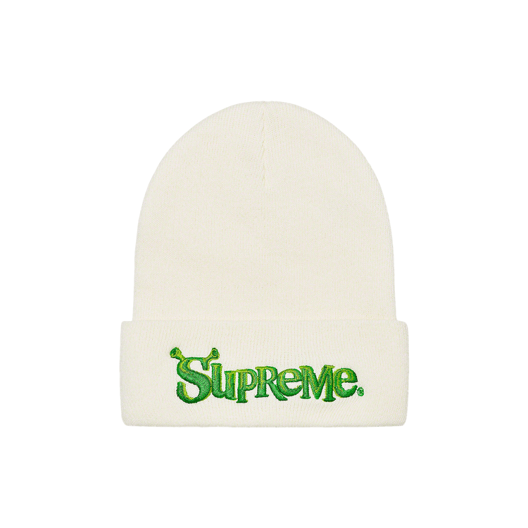 Buy Supreme Shrek Beanie 'White' - FW21BN75 WHITE | GOAT