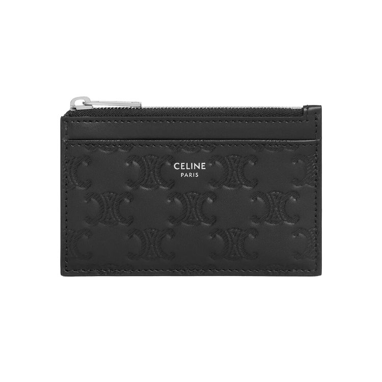 Buy CELINE Zipped Card Holder 'Black' - 10F993FQD 38SI | GOAT