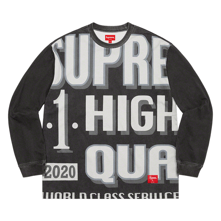 Buy Supreme World Class Long-Sleeve Top 'Black' - FW20KN78 BLACK