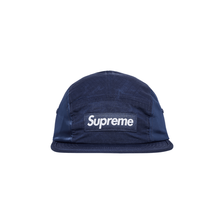 応援グッズ Supreme Waxed Ripstop Camp Cap Navy