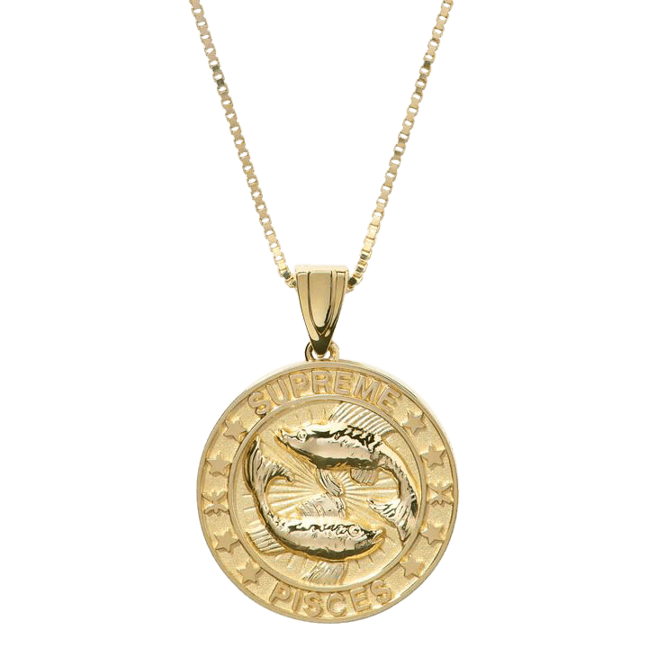 Buy Supreme x Jacob&Co 14K Gold Zodiac Pendant 'Gold - Pisces