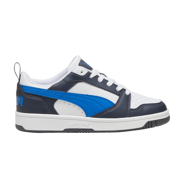 PUMA Rebound V6 Low Big Kid 'Hyperlink Blue Galactic Grey'