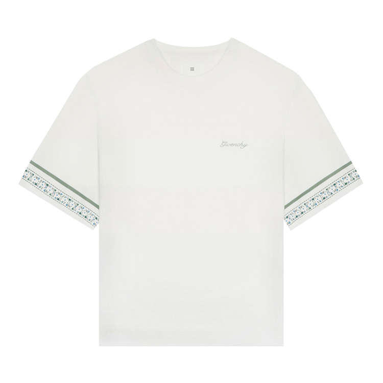 Givenchy ホワイト Flowers Tシャツ Buy Givenchy Flower Sleeve T-Shirt 'Ivory' - BM712H3YN5 105