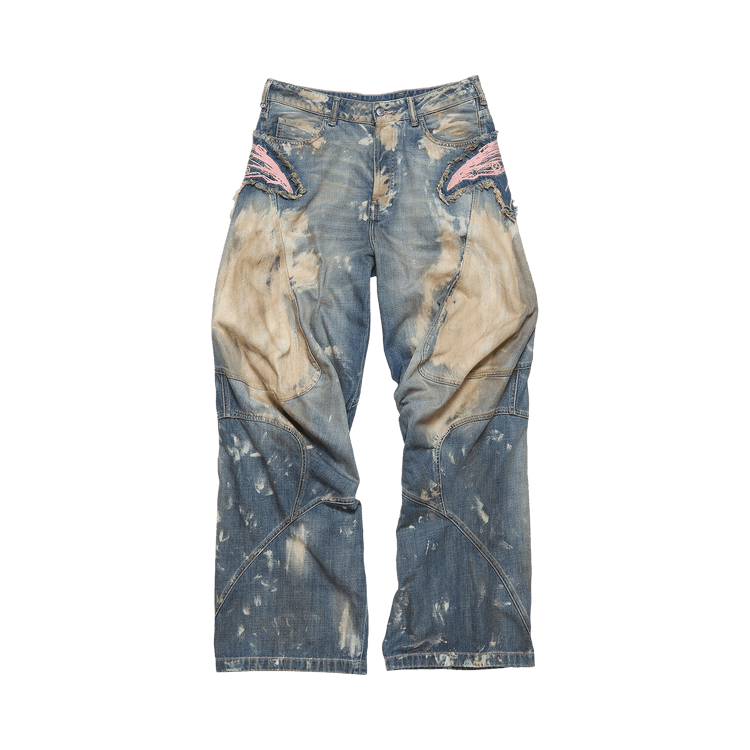 Buy Acne Studios Loose Fit Denim Trousers 'Mid Blue Buy Acne Studios Loose Fit Denim Trousers 'Mid Blue