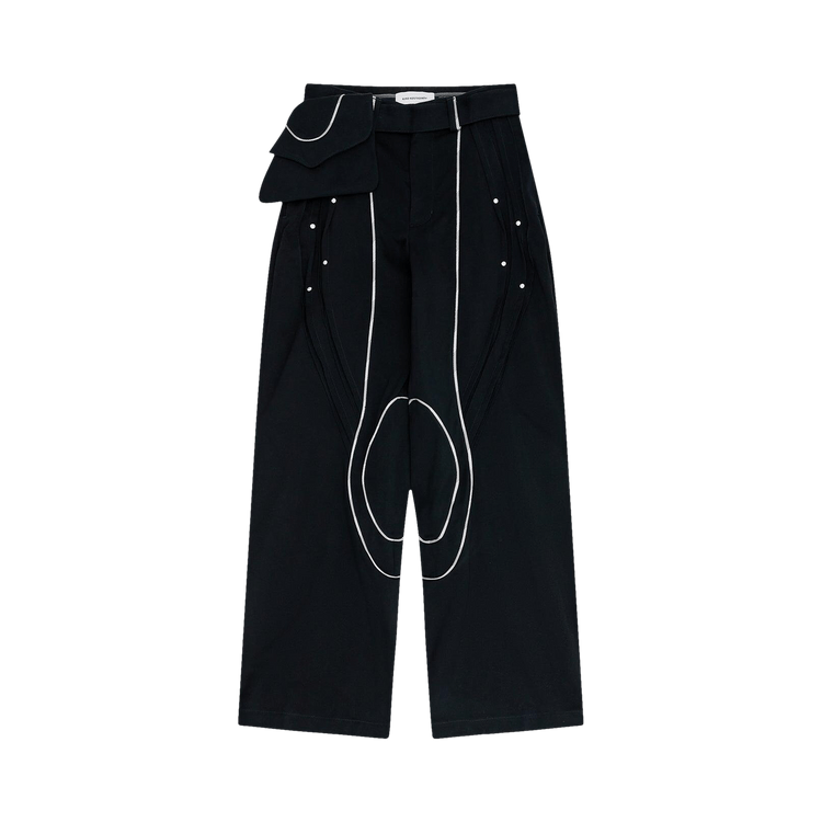 パンツ KIKO KOSTADINOV CHALICE TROUSERS 44 Kiko Kostadinov Chalice Trousers | Black | FARFETCH