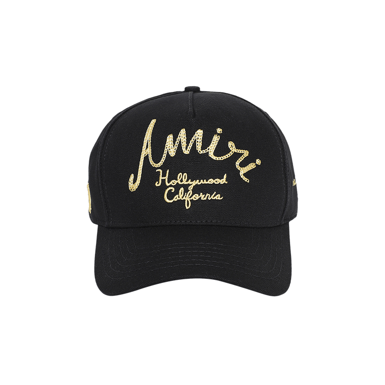 Buy Amiri Hollywood Canvas Hat 'Black' - AMHACP1020 001 BLAC | GOAT